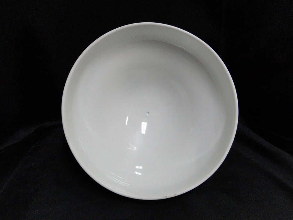 Porsgrund Norway Blue Flowers, Brown Trim: Round Serving Bowl & Lid, 9 3/4"