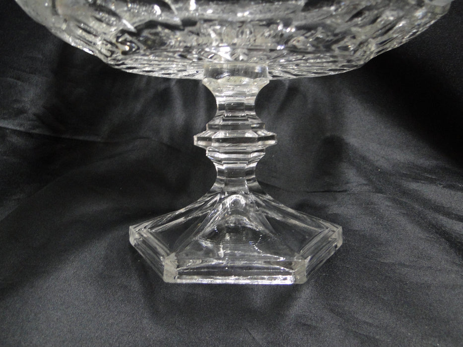 Crystal Clear Industries Flora Collection: Footed Serving Bowl, 8 1/2" x 7 7/8"