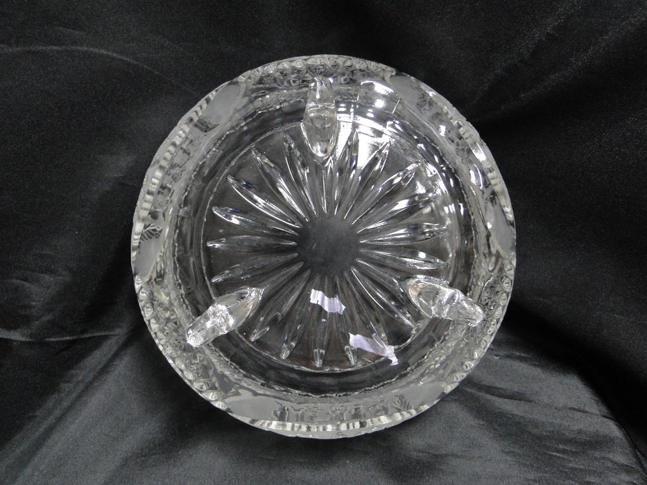Crystal Clear Industries Flora Collection: 3-Toed Serving Bowl, 8 1/2" x 5" Tall