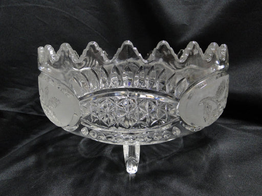 Crystal Clear Industries Flora Collection: 3-Toed Serving Bowl, 8 1/2" x 5" Tall
