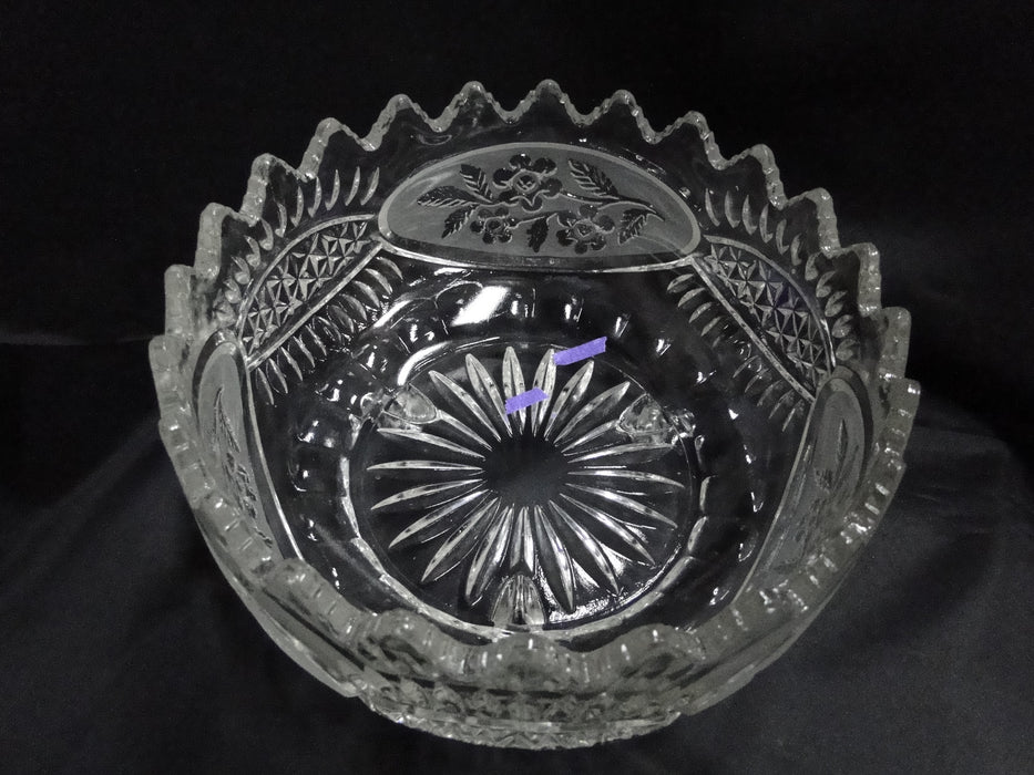 Crystal Clear Industries Flora Collection: 3-Toed Serving Bowl, 8 1/2" x 5" Tall