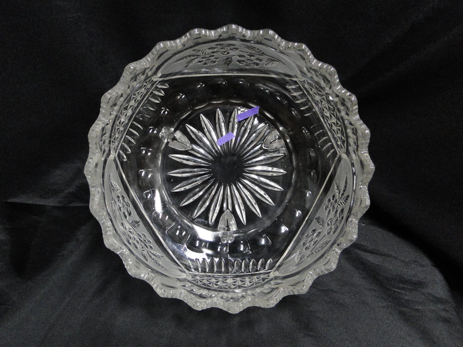 Crystal Clear Industries Flora Collection: 3-Toed Serving Bowl, 8 1/2" x 5" Tall