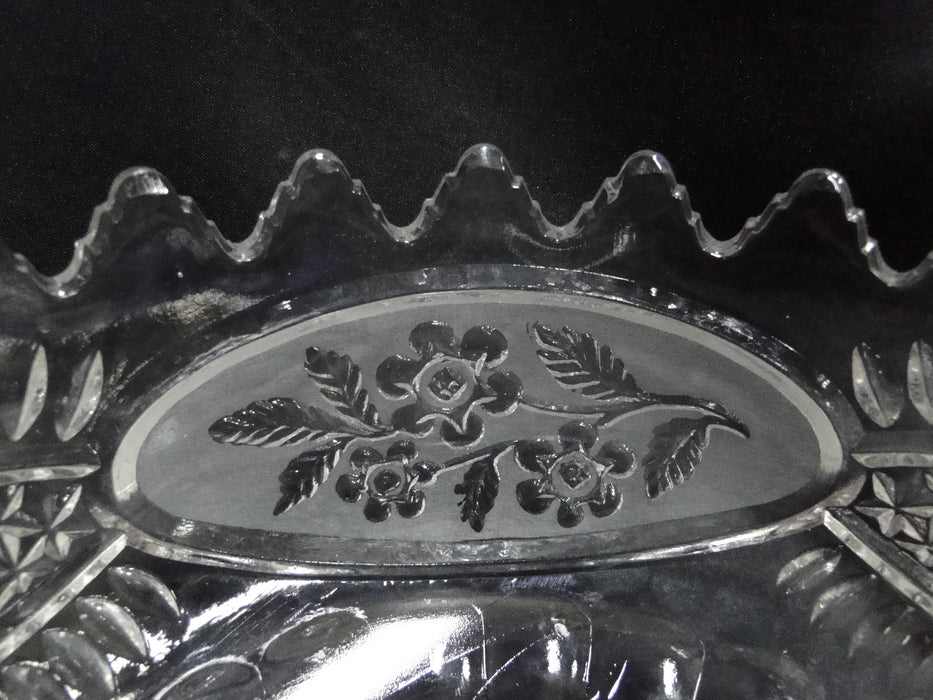 Crystal Clear Industries Flora Collection: 3-Toed Serving Bowl, 8 1/2" x 5" Tall