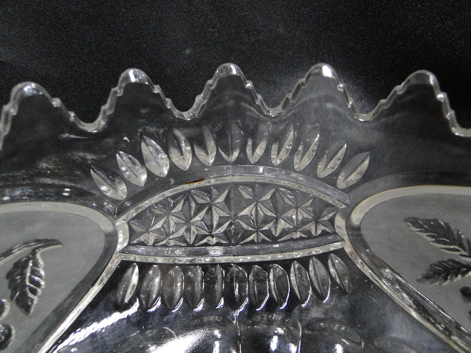 Crystal Clear Industries Flora Collection: 3-Toed Serving Bowl, 8 1/2" x 5" Tall