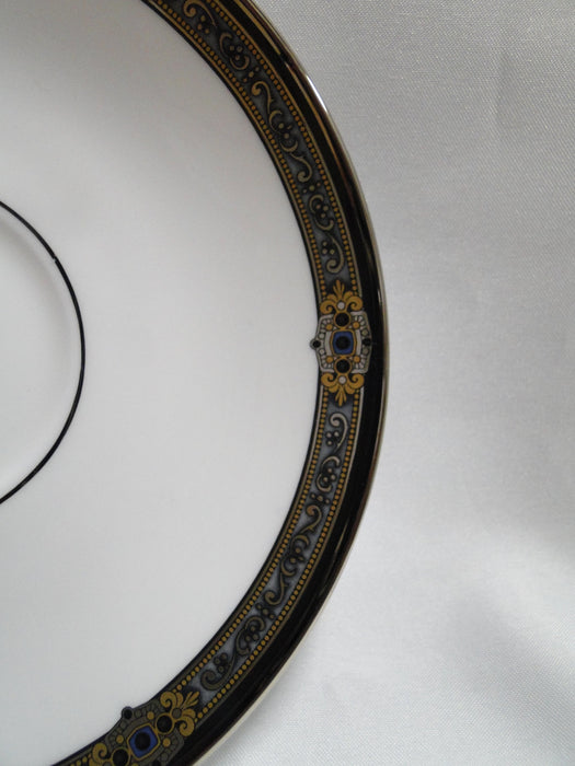 Lenox Vintage Jewel, Gold & Black Border: Cup & Saucer Set (s), 3"