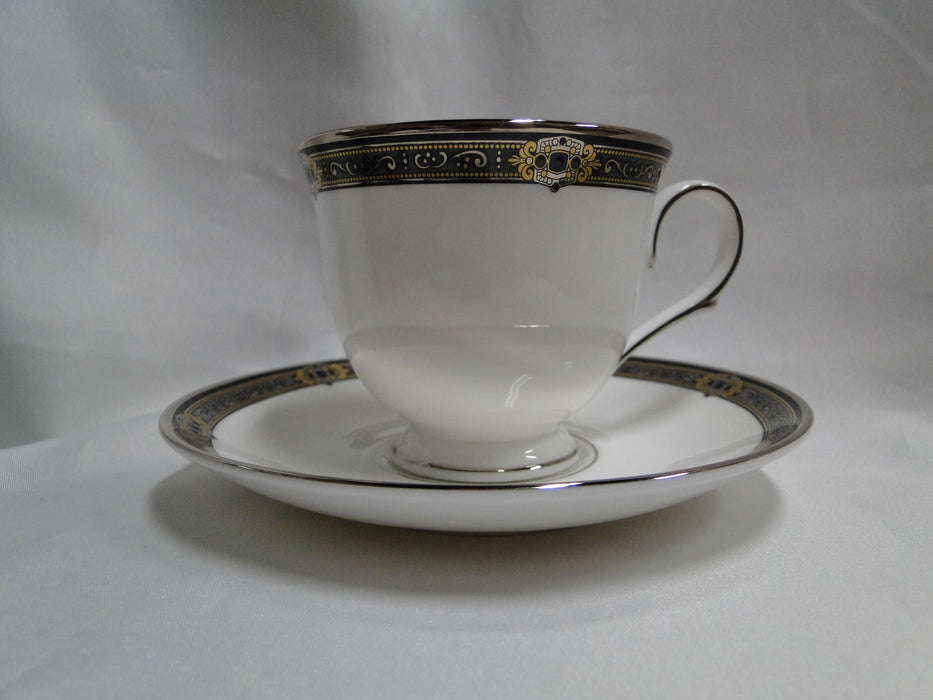 Lenox Vintage Jewel, Gold & Black Border: Cup & Saucer Set (s), 3"