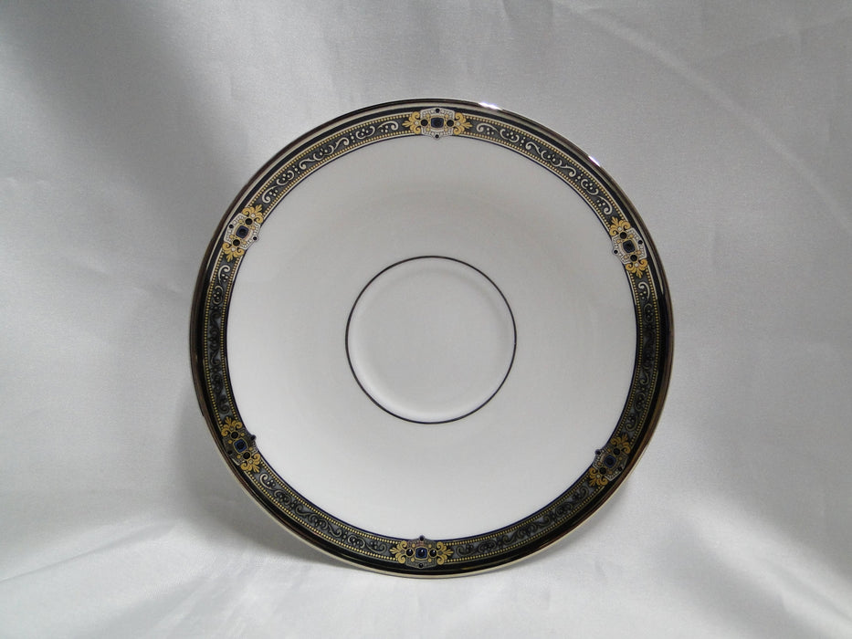 Lenox Vintage Jewel, Gold & Black Border: Cup & Saucer Set (s), 3"