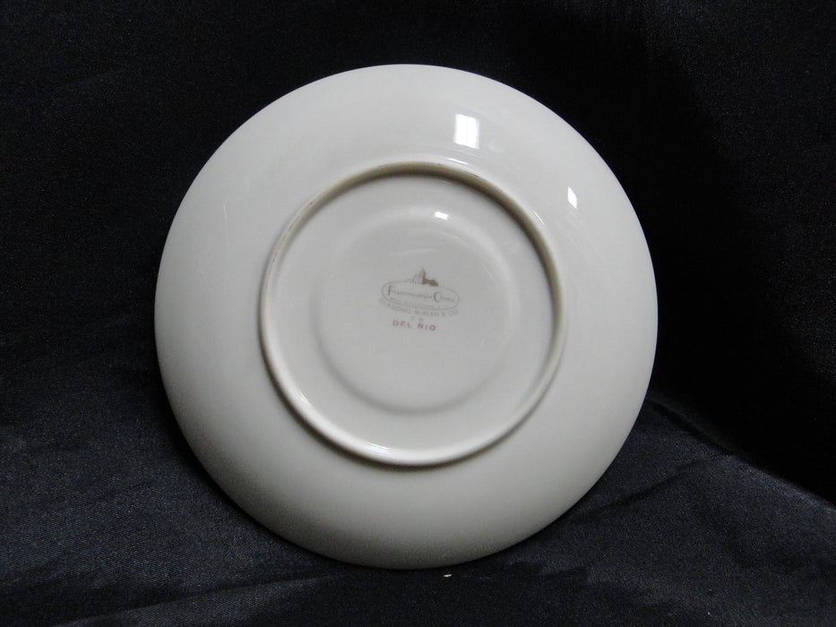 Franciscan Del Rio, USA, Blue w/ Platinum: 6" Saucer (s) Only, No Cup