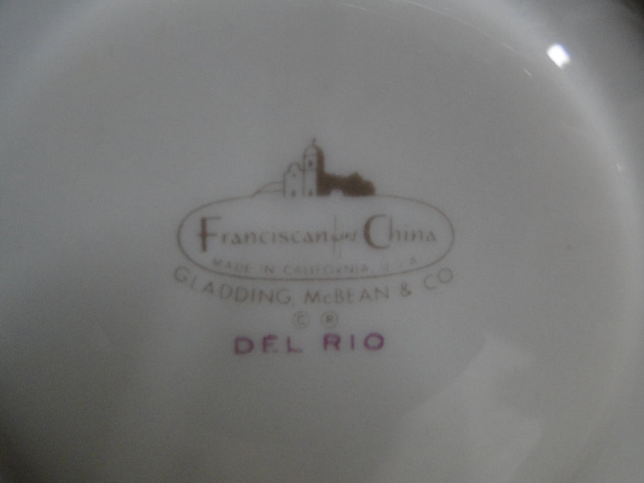 Franciscan Del Rio, USA, Blue w/ Platinum: 6" Saucer (s) Only, No Cup