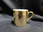 White Inside w/ Gold Glaze Outside: Demitasse Cup Only, 2 1/8" No Saucer