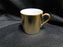 White Inside w/ Gold Glaze Outside: Demitasse Cup Only, 2 1/8" No Saucer