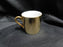 White Inside w/ Gold Glaze Outside: Demitasse Cup Only, 2 1/8" No Saucer