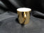 White Inside w/ Gold Glaze Outside: Demitasse Cup Only, 2 1/8" No Saucer
