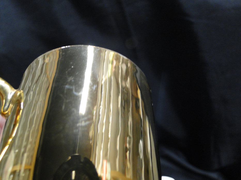 White Inside w/ Gold Glaze Outside: Demitasse Cup Only, 2 1/8" No Saucer