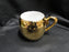 White Inside w/ Gold Glaze Outside: Small Mug, 2 1/2" Tall