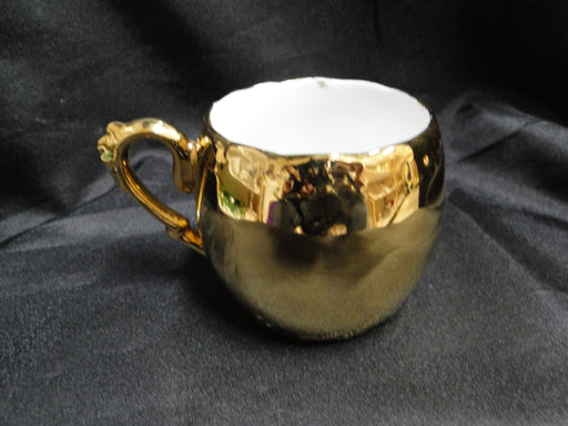 White Inside w/ Gold Glaze Outside: Small Mug, 2 1/2" Tall