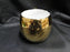 White Inside w/ Gold Glaze Outside: Small Mug, 2 1/2" Tall