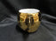 White Inside w/ Gold Glaze Outside: Small Mug, 2 1/2" Tall