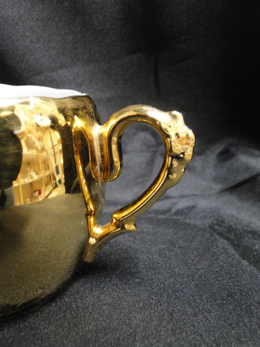 White Inside w/ Gold Glaze Outside: Small Mug, 2 1/2" Tall
