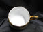 White Inside w/ Gold Glaze Outside: Small Mug, 2 1/2" Tall