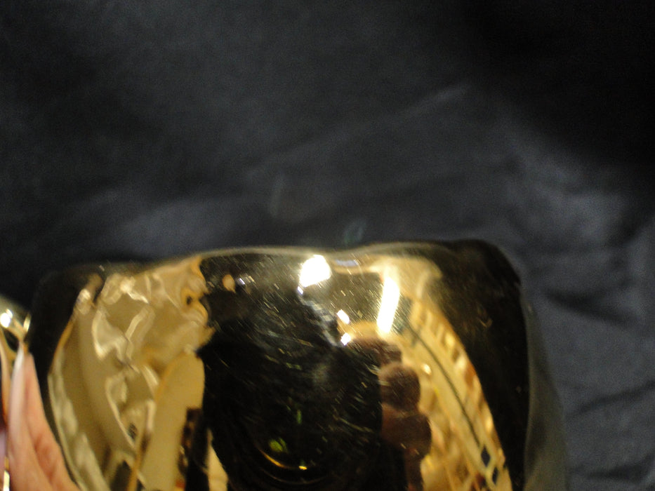 White Inside w/ Gold Glaze Outside: Small Mug, 2 1/2" Tall