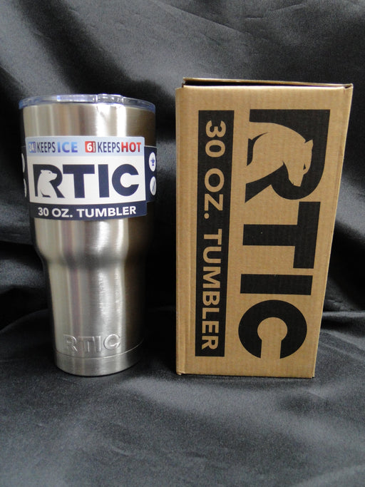 RTIC Stainless Steel Drinkware: NEW 30 oz Tumbler & Lid, 8" Tall, Box