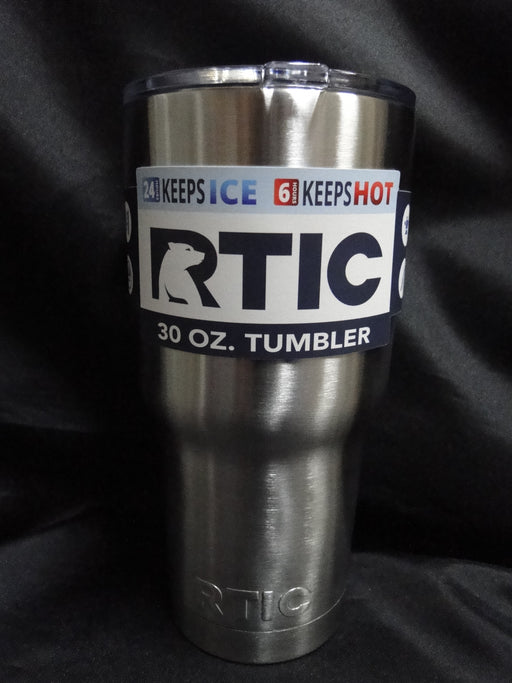 RTIC Stainless Steel Drinkware: NEW 30 oz Tumbler & Lid, 8" Tall, Box
