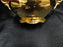 Germany White Inside w/ Gold Glaze Outside: Sugar Bowl & Lid, 4 1/2"