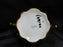 Germany White Inside w/ Gold Glaze Outside: Sugar Bowl & Lid, 4 1/2"