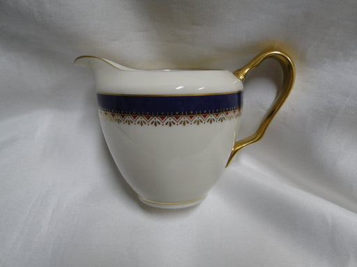 Lenox Jefferson, Blue Band, Red & Gold: Creamer / Cream Pitcher, 3 1/8"
