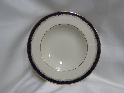 Lenox Jefferson, Blue Band, Red & Gold: Rim Soup Bowl, 8 1/2" x 1 1/4"