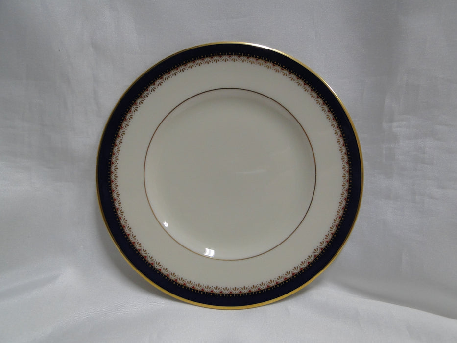Lenox Jefferson, Blue Band, Red & Gold: Bread Plate, 6 3/8"