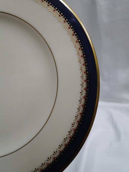 Lenox Jefferson, Blue Band, Red & Gold: Bread Plate, 6 3/8"
