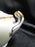Gold China GOC10, Flowers, Tan & Purple Edge: Sugar Bowl & Lid, 4 5/8", As Is