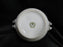 Gold China GOC10, Flowers, Tan & Purple Edge: Sugar Bowl & Lid, 4 5/8", As Is