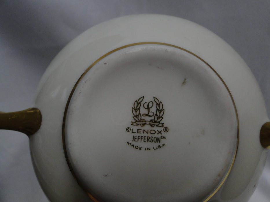 Lenox Jefferson, Blue Band, Red & Gold: Cream Soup Bowl & Saucer