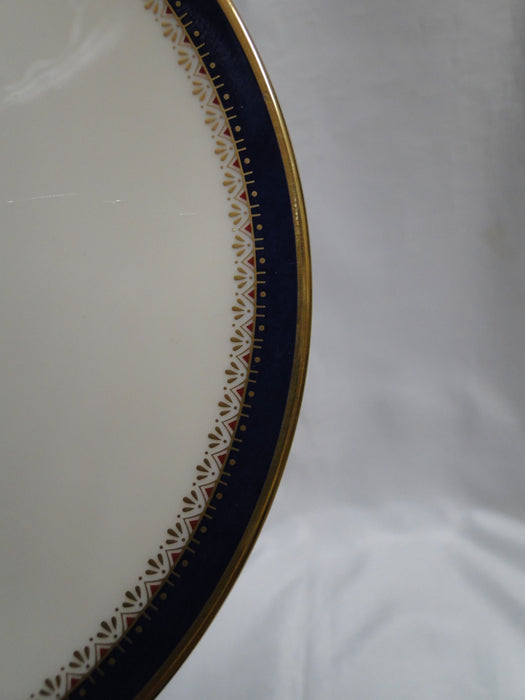 Lenox Jefferson, Blue Band, Red & Gold: Cream Soup Bowl & Saucer