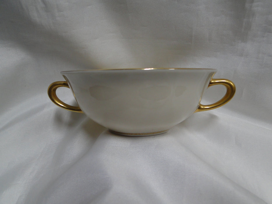 Lenox Jefferson, Blue Band, Red & Gold: Cream Soup Bowl & Saucer