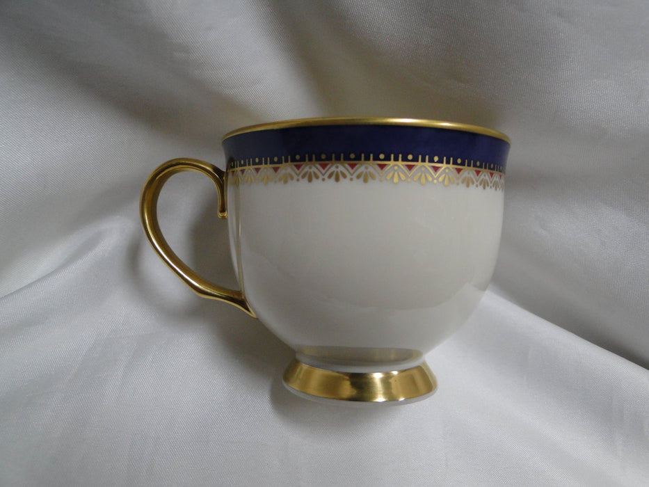 Lenox Jefferson, Blue Band, Red & Gold: Cup & Saucer Set (s), 2 7/8" Tall