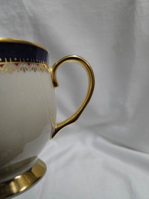 Lenox Jefferson, Blue Band, Red & Gold: Cup & Saucer Set (s), 2 7/8" Tall