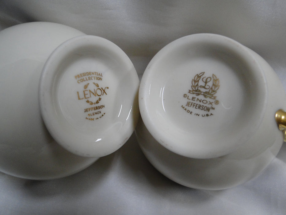 Lenox Jefferson, Blue Band, Red & Gold: Cup & Saucer Set (s), 2 7/8" Tall