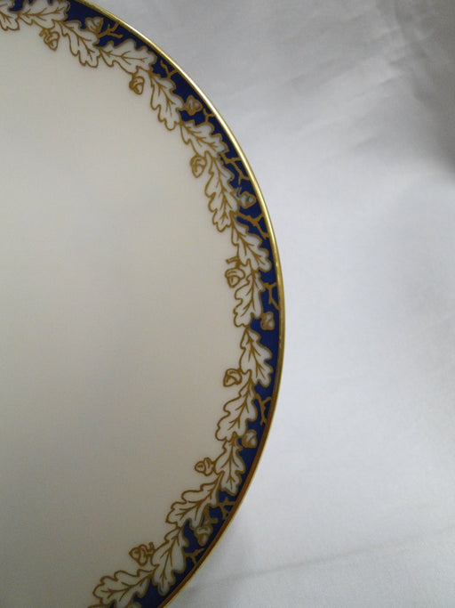 Lenox Oakleaf Cobalt Blue, Gold Leaves: 7" Cream Soup Saucer Only, No Bowl