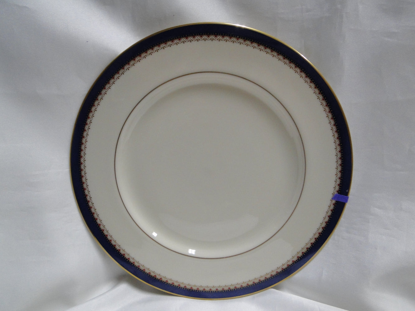 Lenox Jefferson, Blue Band, Red & Gold: Dinner Plate (s), 10 1/2", As Is