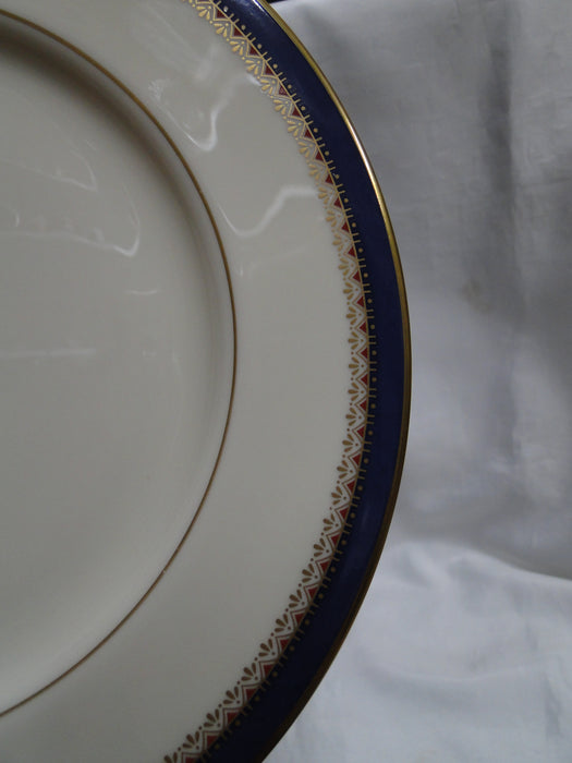 Lenox Jefferson, Blue Band, Red & Gold: Dinner Plate (s), 10 1/2", As Is