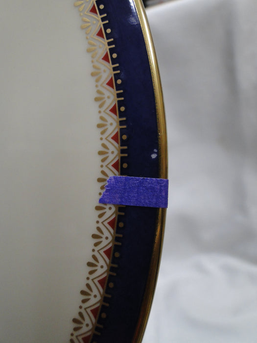 Lenox Jefferson, Blue Band, Red & Gold: Dinner Plate (s), 10 1/2", As Is