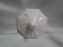 Jeannette Glass Shell Pink Milk Glass: Sugar Bowl & Lid, 6 3/4" Tall, Pears