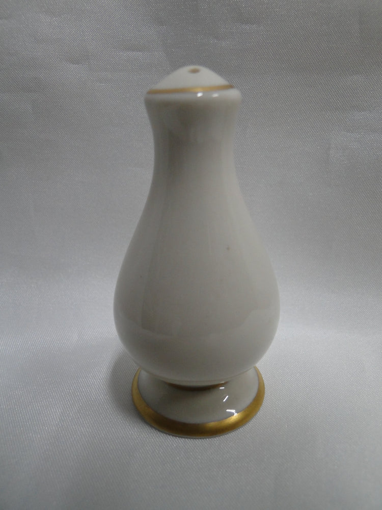 Franciscan Gold Band, Ivory: Salt OR Pepper Shaker, 3 1/8" Tall, 2 Holes