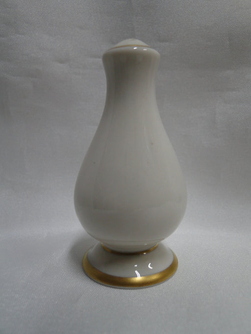 Franciscan Gold Band, Ivory: Salt OR Pepper Shaker, 3 1/8" Tall, 2 Holes