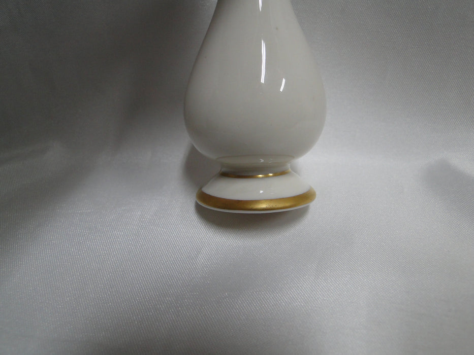 Franciscan Gold Band, Ivory: Salt OR Pepper Shaker, 3 1/8" Tall, 2 Holes