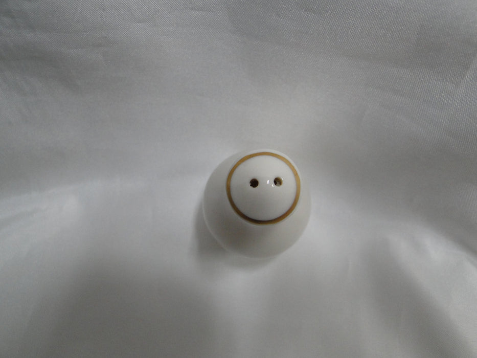 Franciscan Gold Band, Ivory: Salt OR Pepper Shaker, 3 1/8" Tall, 2 Holes